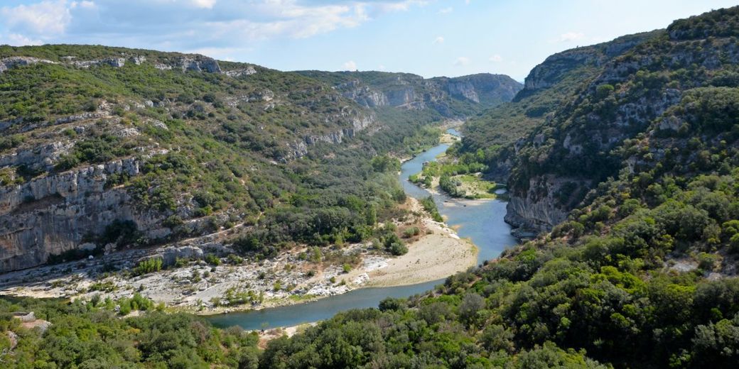 Gorges du Gardon from Collias