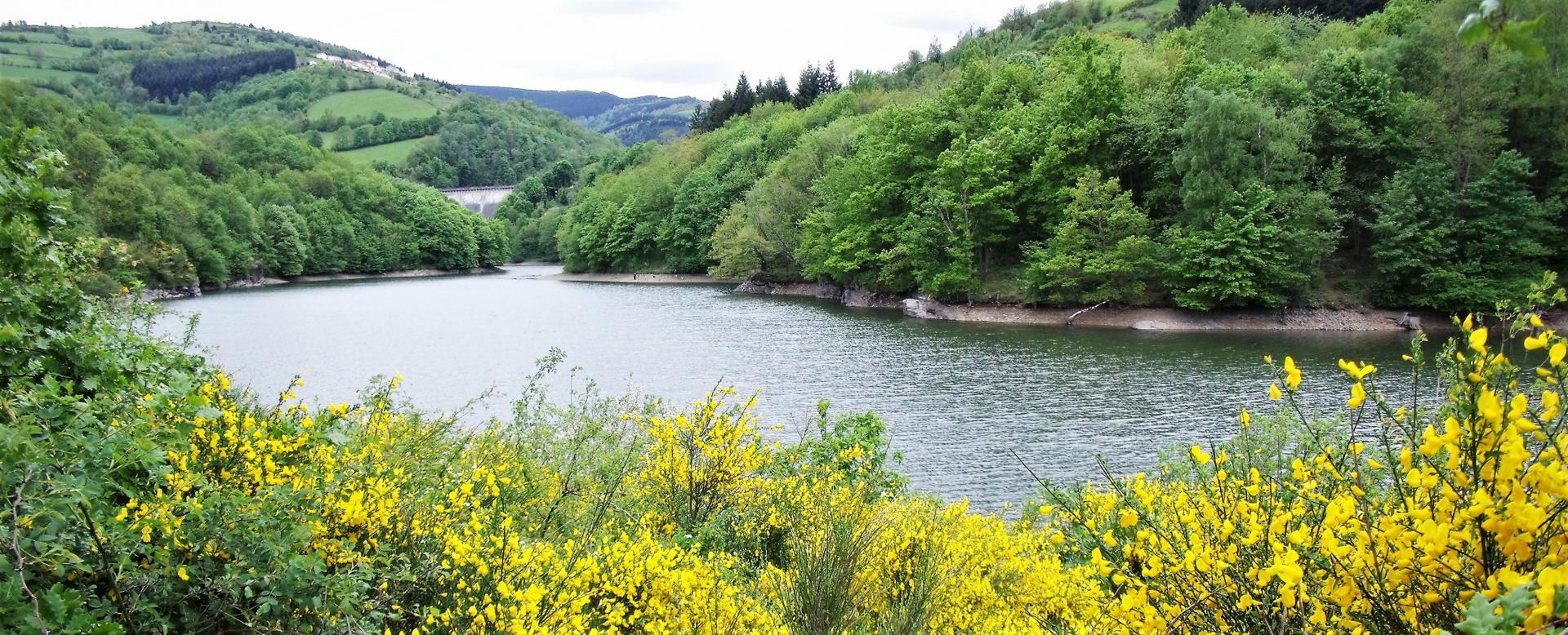 Lakes of the Soulages and La Rive dams 