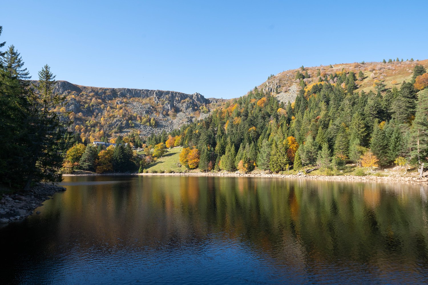 Lac des Truites from col du Wettstein