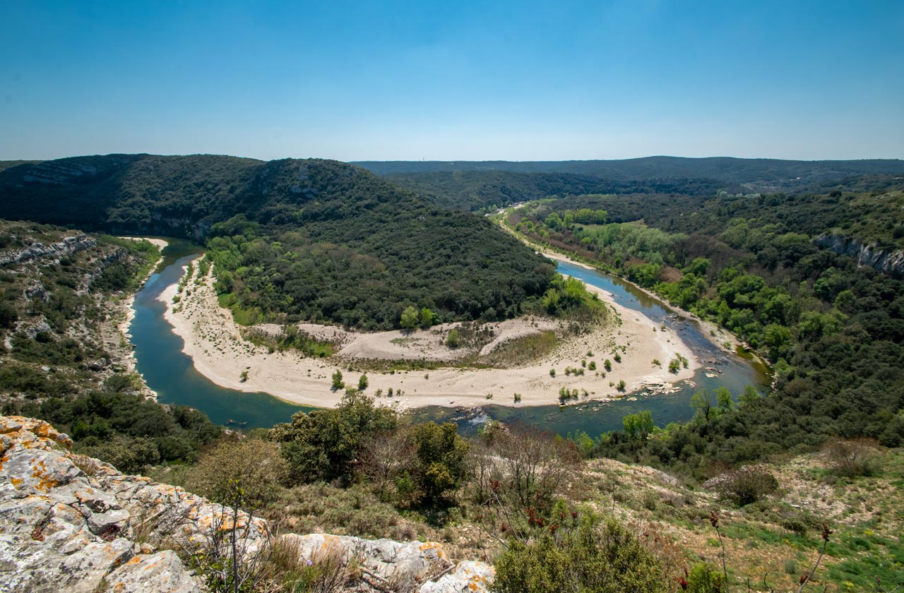 Gorges du Gardon from Sainte-Anastasie