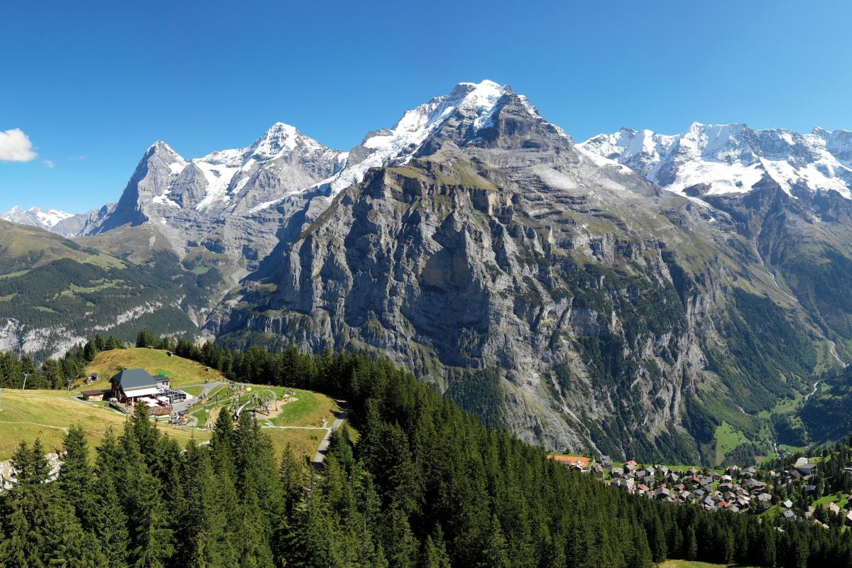 De Allmendhubel à Mürren via le sentier de la face nord